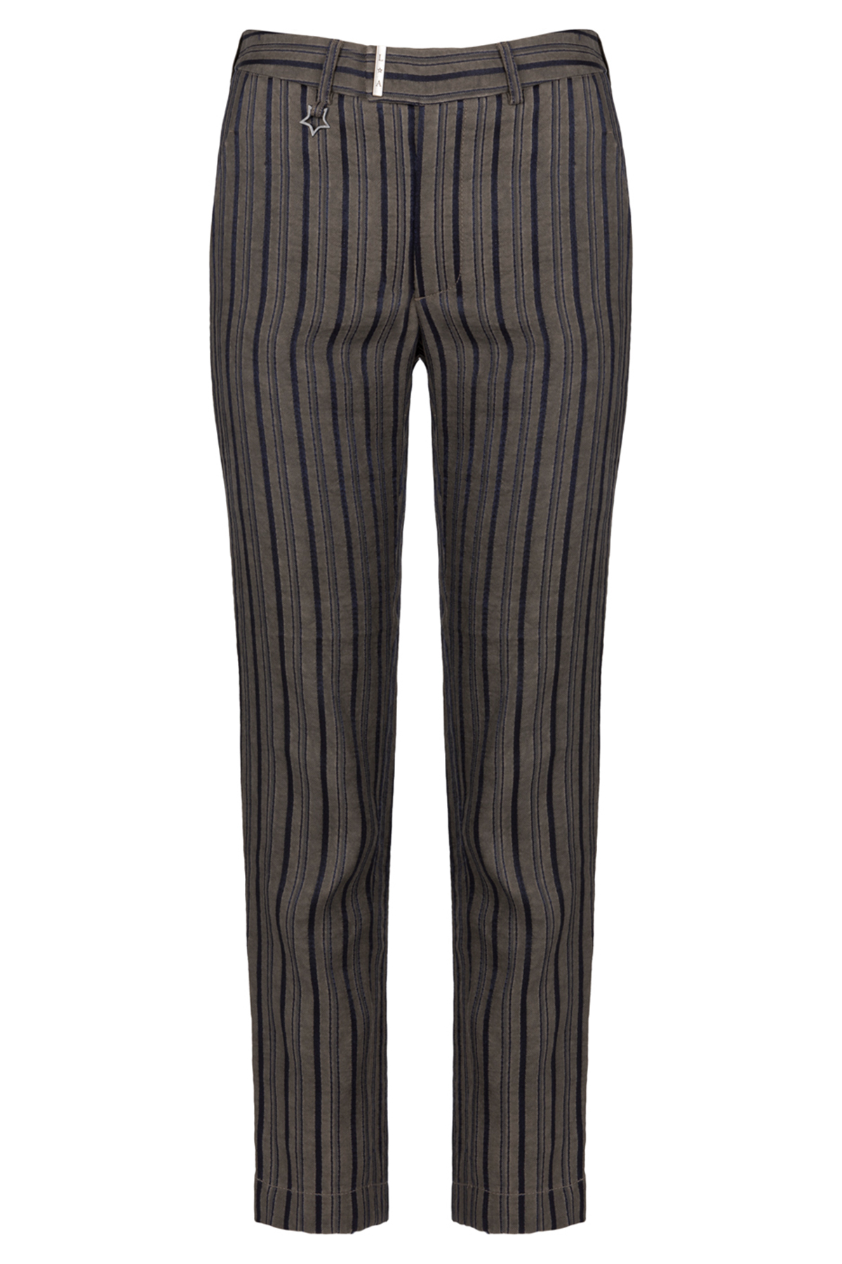 PANTALONE IN TESSUTO ESCLUSIVO RIGATO